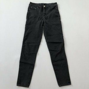 Portmons Jeans Women's 8 Black Skinny Denim Pants Regular Fit Size 8 (26X28)